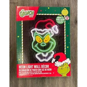 Dr. Seuss' How The Grinch Stole Christmas Neon LED Light up Hanging Wall Decor